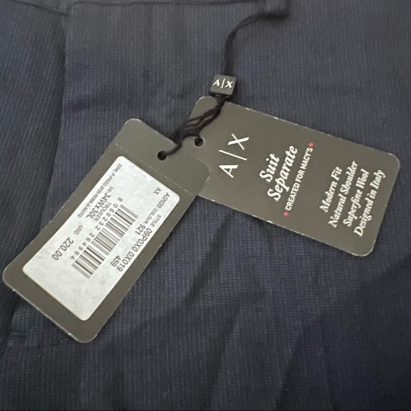 Armani Exchange Men's Slim-Fit Navy Birdseye
Suit Pants - Picture 3 of 10
